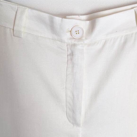 Ania Schierholt Ivory Sensual Devotion Collection Ivory Cupro Blend Trousers 12 - Picture 3 of 9